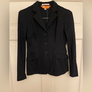 Womens RJ Classics Riding Jacket, Navy, Size 0Regular, Premium Italian Fabric